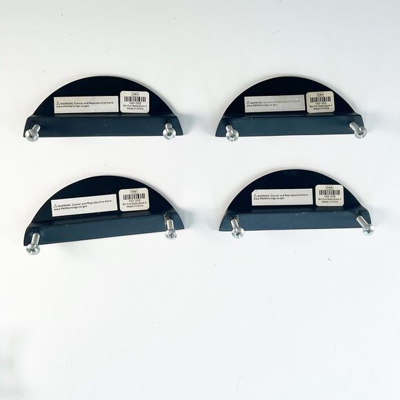 CB2 Bin Matte Black Pull Handle 4", Lot of 4, Modern Contemporary Art Deco - Picture 4 of 5